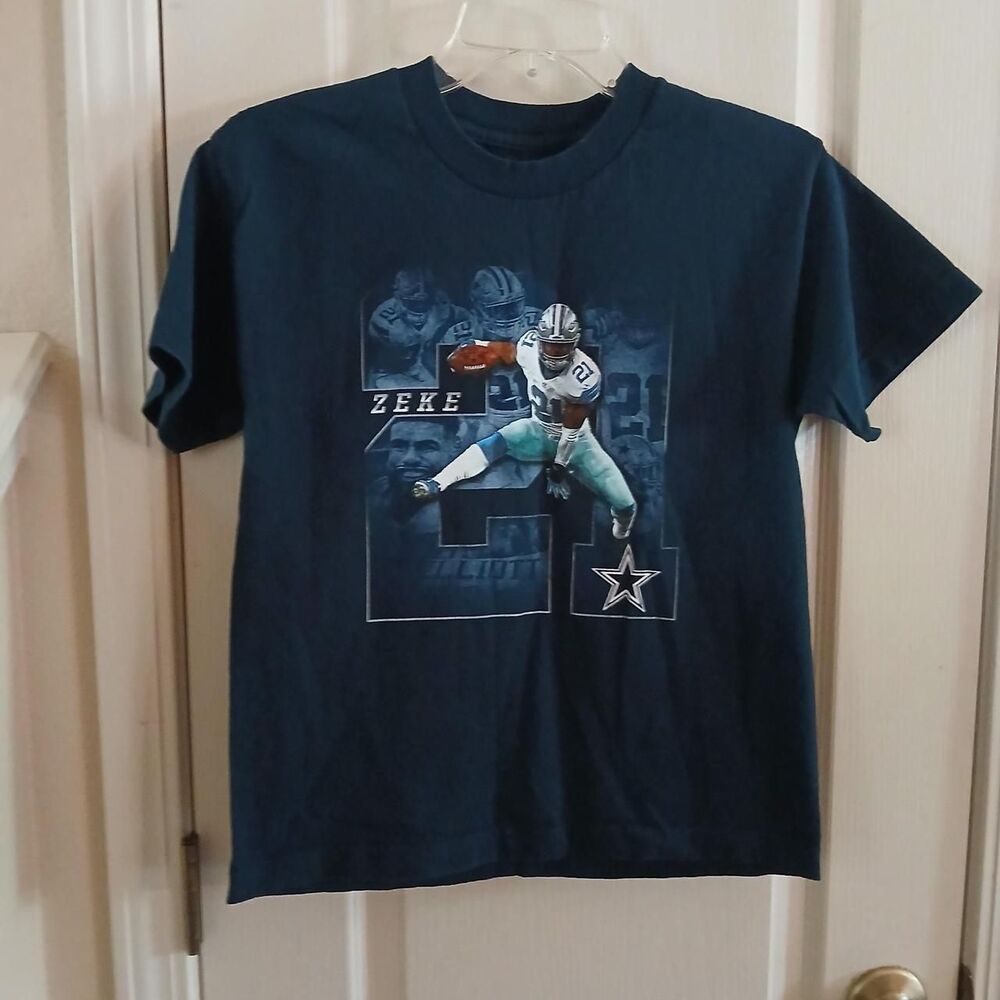 Youth Dallas Cowboys Ezekiel Elliott Graphic Tee Youth M (12-14) NFL Football